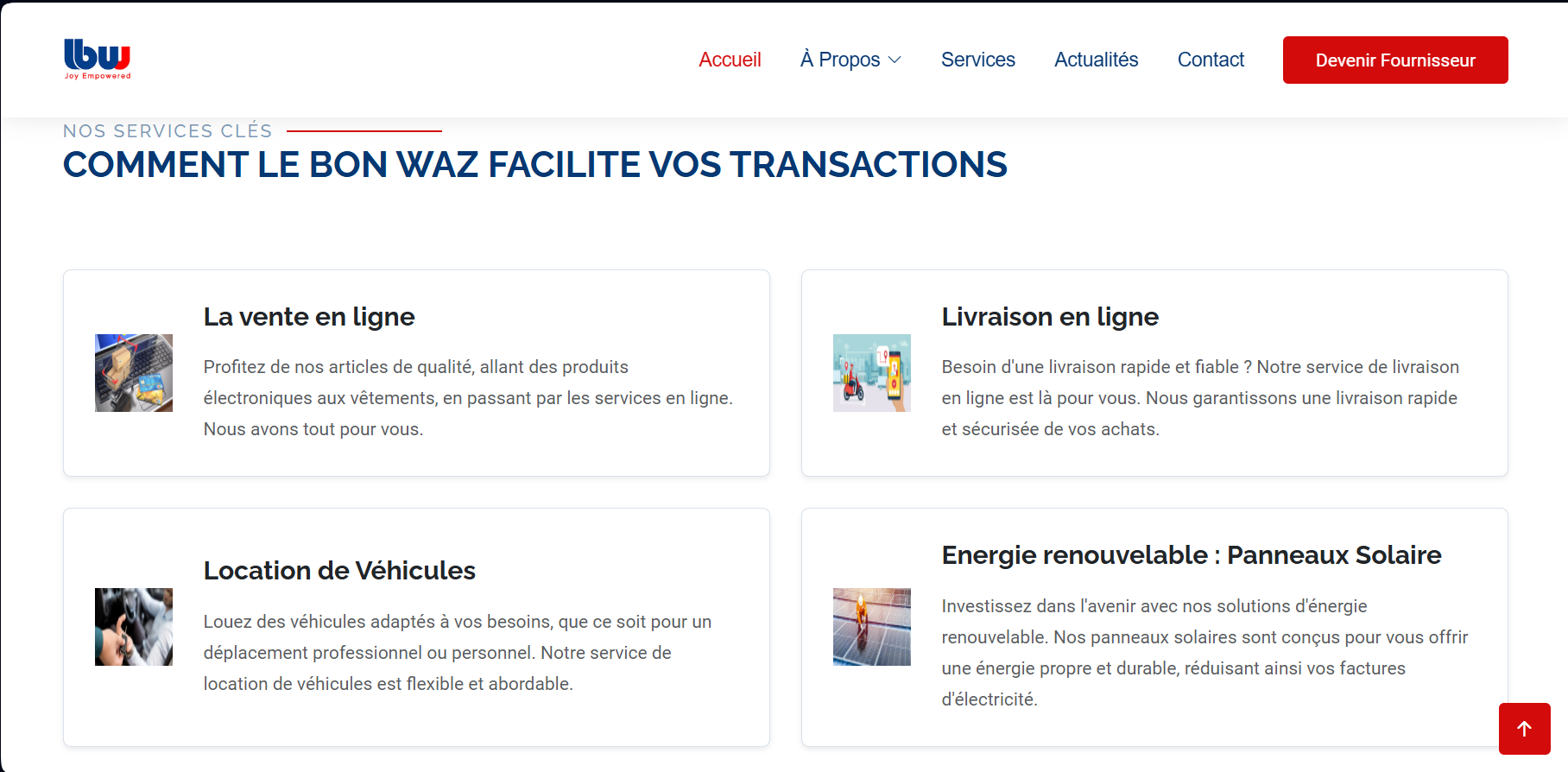 Section des services